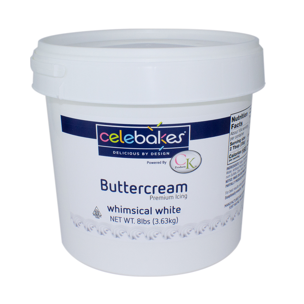 Celebakes White Buttercream Icing, 8 lbs.