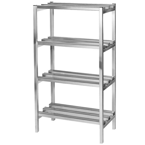 Channel DR2036-4 36" x 20" x 64" Four Shelf Aluminum Dunnage Shelving Unit - 2500 lb. Capacity