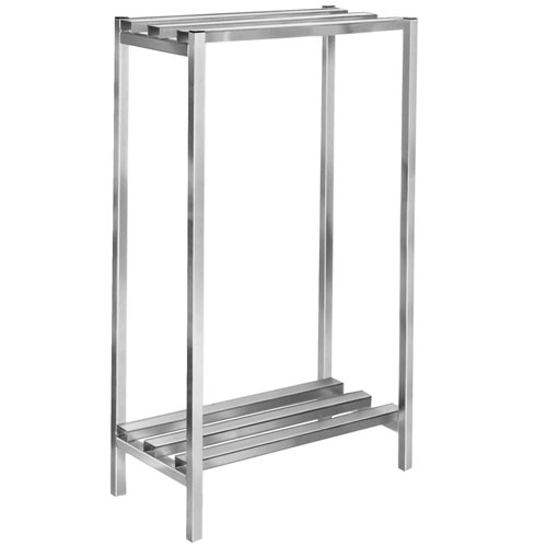 Channel DR2060-2 60" x 20" x 64" Two Shelf Aluminum Dunnage Shelving Unit - 2500 lb. Capacity