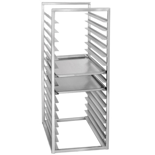 Channel RIR-24 24 Pan Aluminum End Load 20 1/2" x 23" x 51" Sheet / Bun Pan Rack for Reach-Ins - Assembled