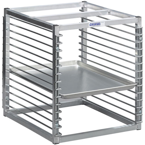 Channel RIW-13S 13 Pan Stainless Steel End Load 25" x 20 1/2" x 23" Sheet / Bun Pan Rack for Reach-Ins - Assembled