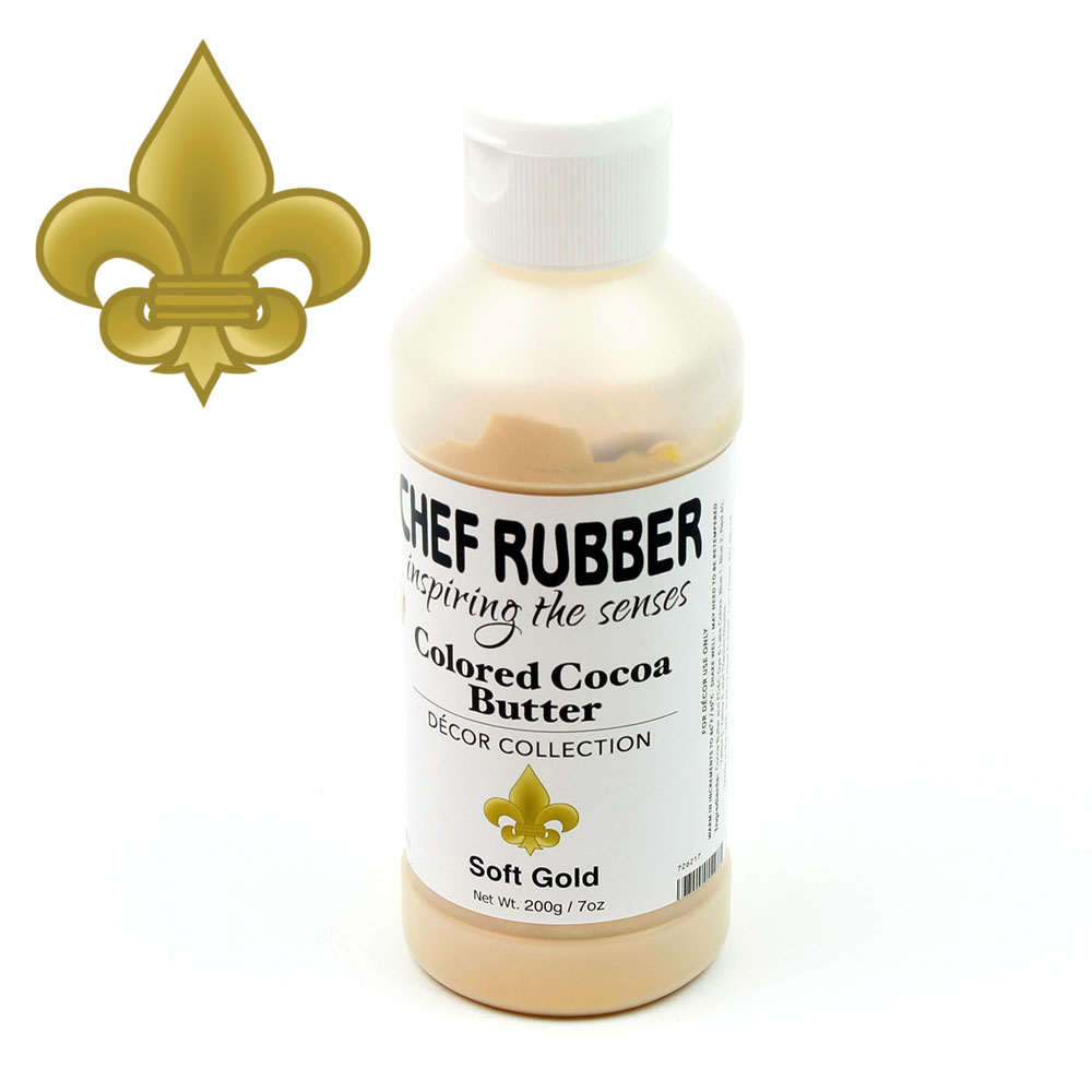Chef Rubber Decor Soft Gold Cocoa Butter 200g 7 Oz Cocoa Butter