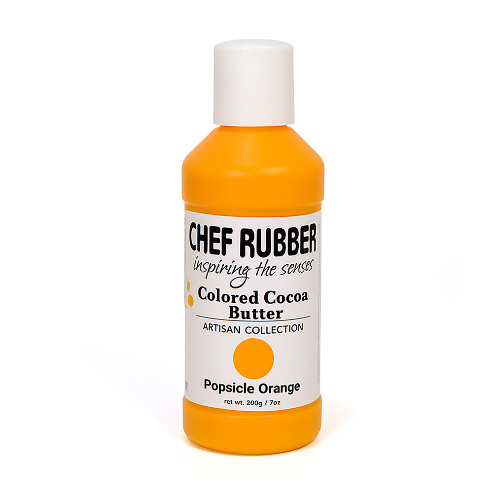 Chef Rubber Popsicle Orange Artisan Cocoa Butter, 7 oz.