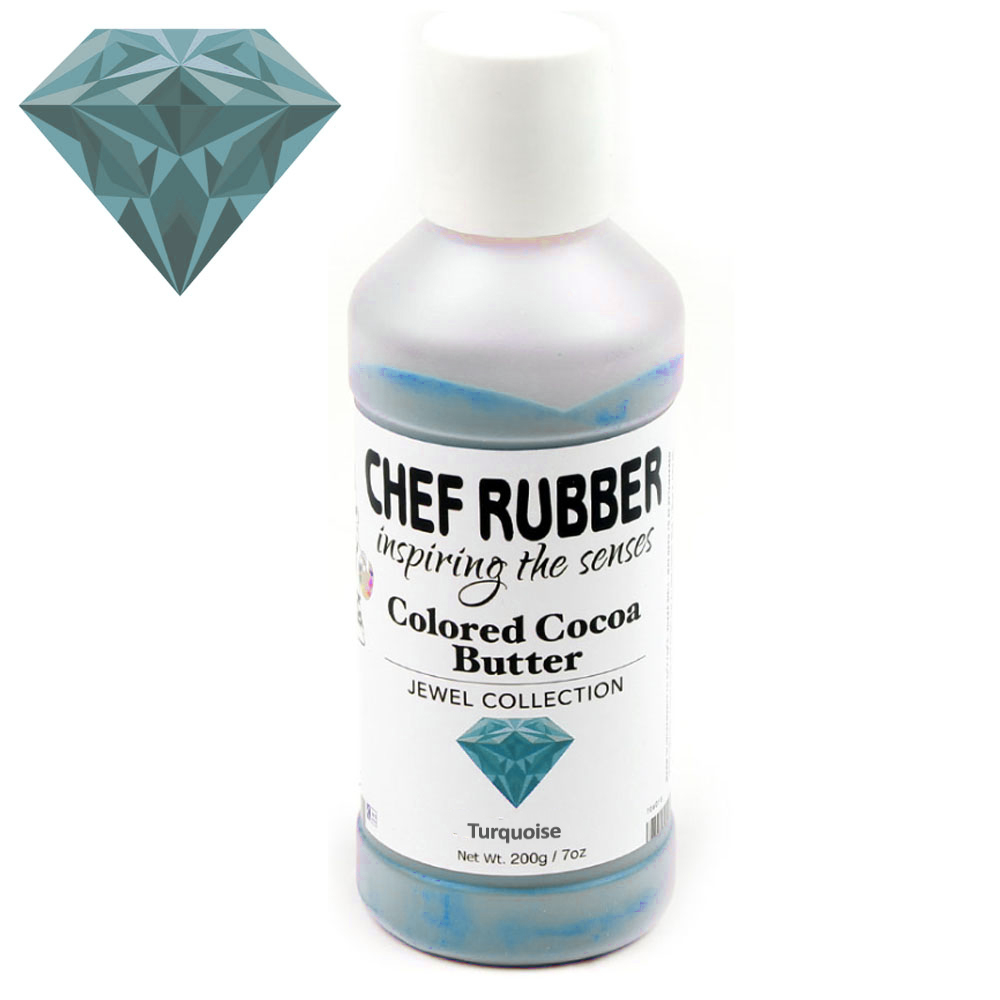 Chef Rubber Turquoise Jewel Cocoa Butter, 7 oz.
