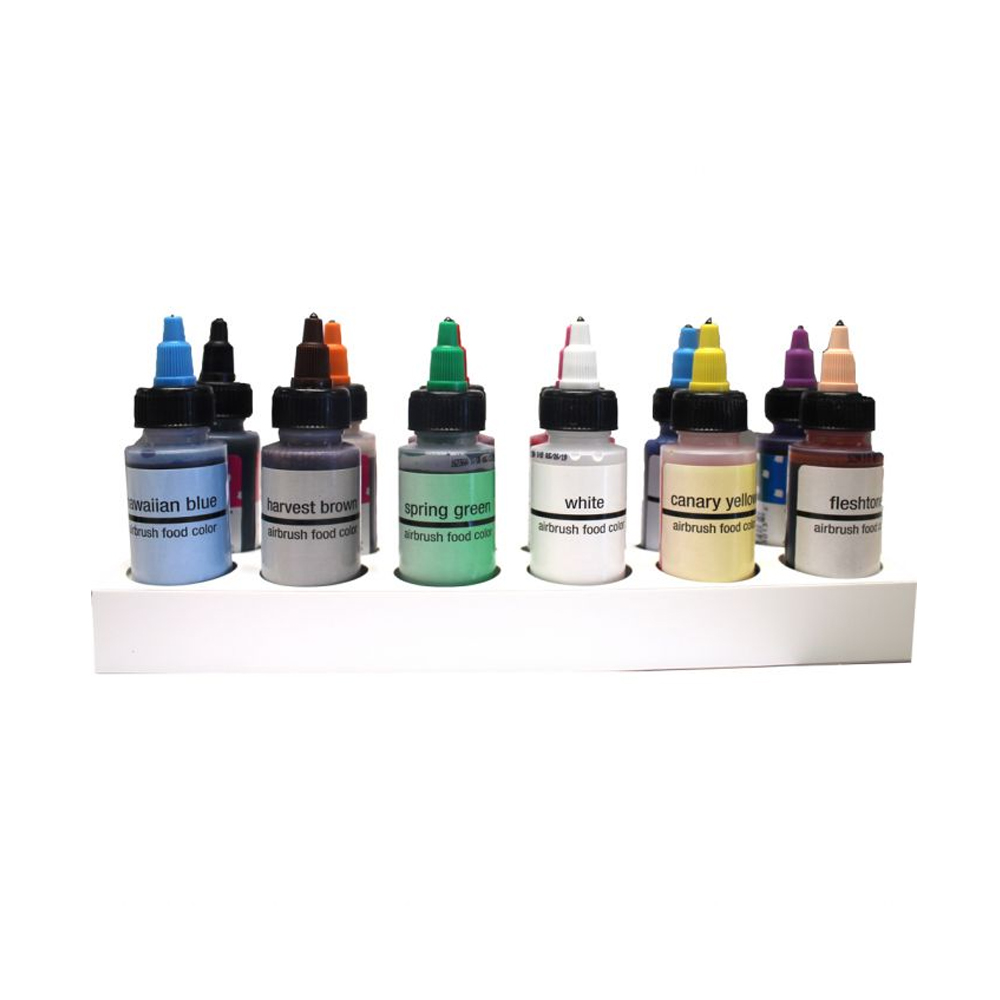 Chefmaster Air Brush Food Color, Pack of 12, oz