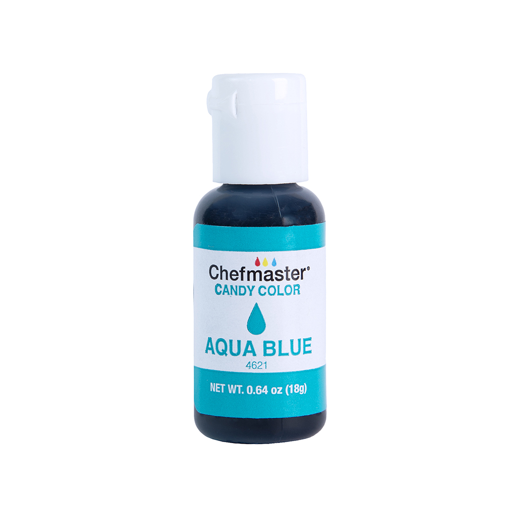 Chefmaster Aqua Blue Oil Candy Color, 0.64 oz.