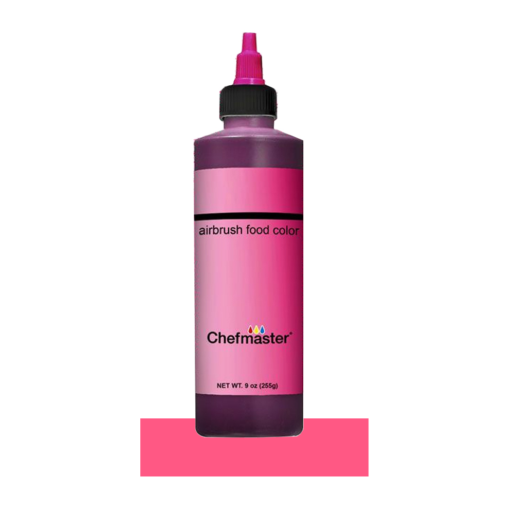 Chefmaster Brite Pink Airbrush Food Color, 9 oz.