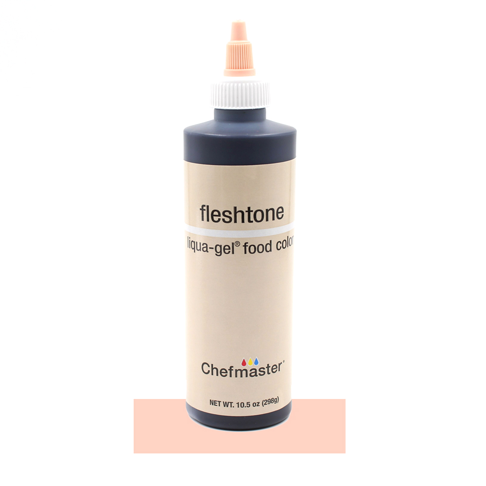 Chefmaster Sienna (Fleshtone) Liqua-Gel Food Color, 10.5 Oz.