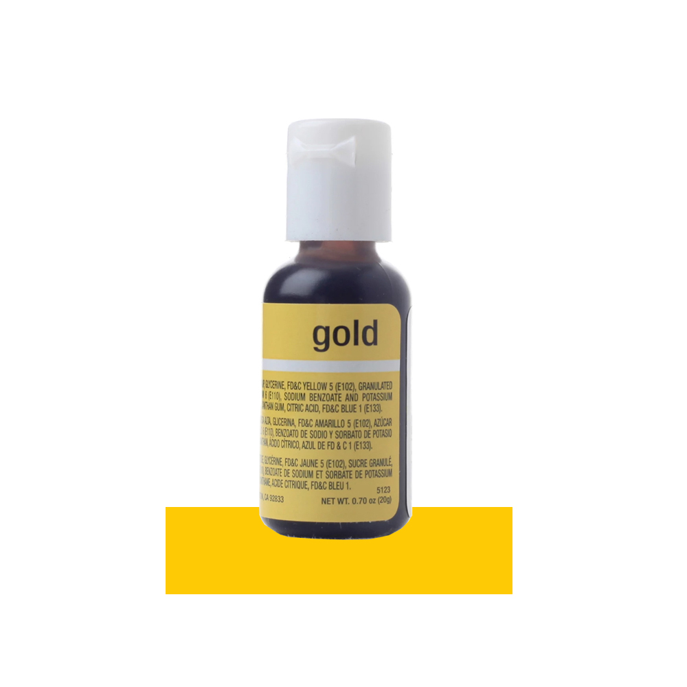 Chefmaster Gold Liqua-Gel Food Color, .70 oz