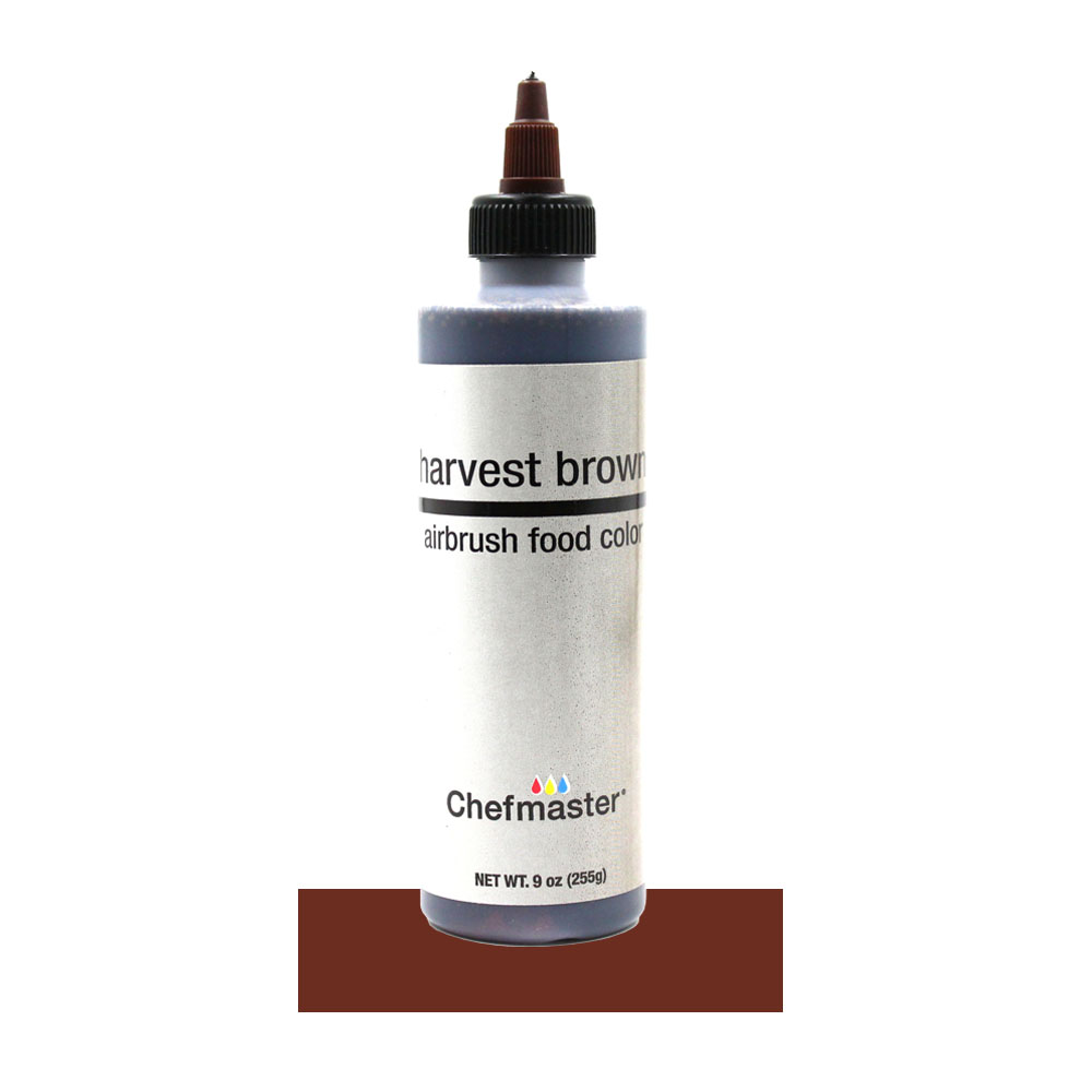 Chefmaster Harvest Brown Airbrush Food Color, 9 oz.