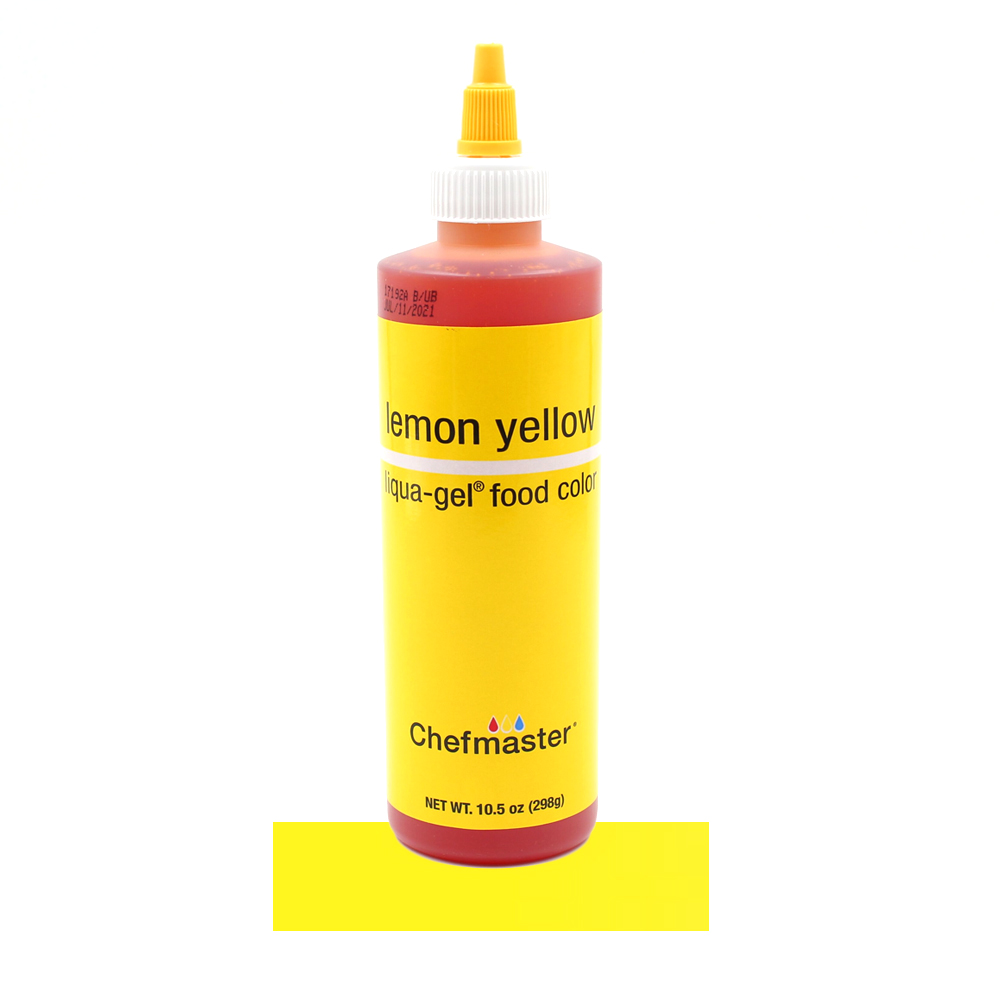 Chefmaster Lemon Yellow Liqua-Gel Food Color, 10.5 Oz.