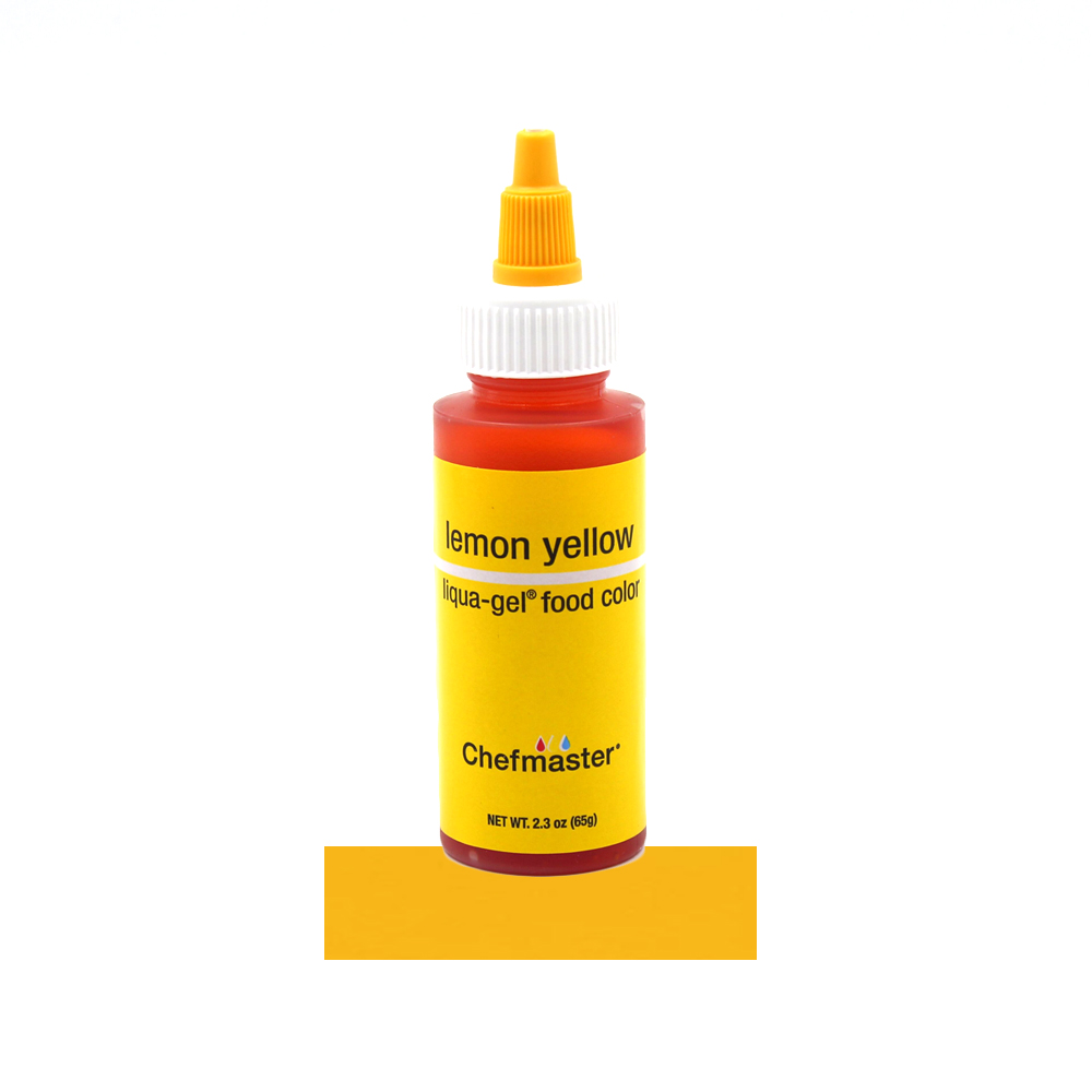 Chefmaster Lemon Yellow Liqua-Gel Food Color, 2.3 oz.