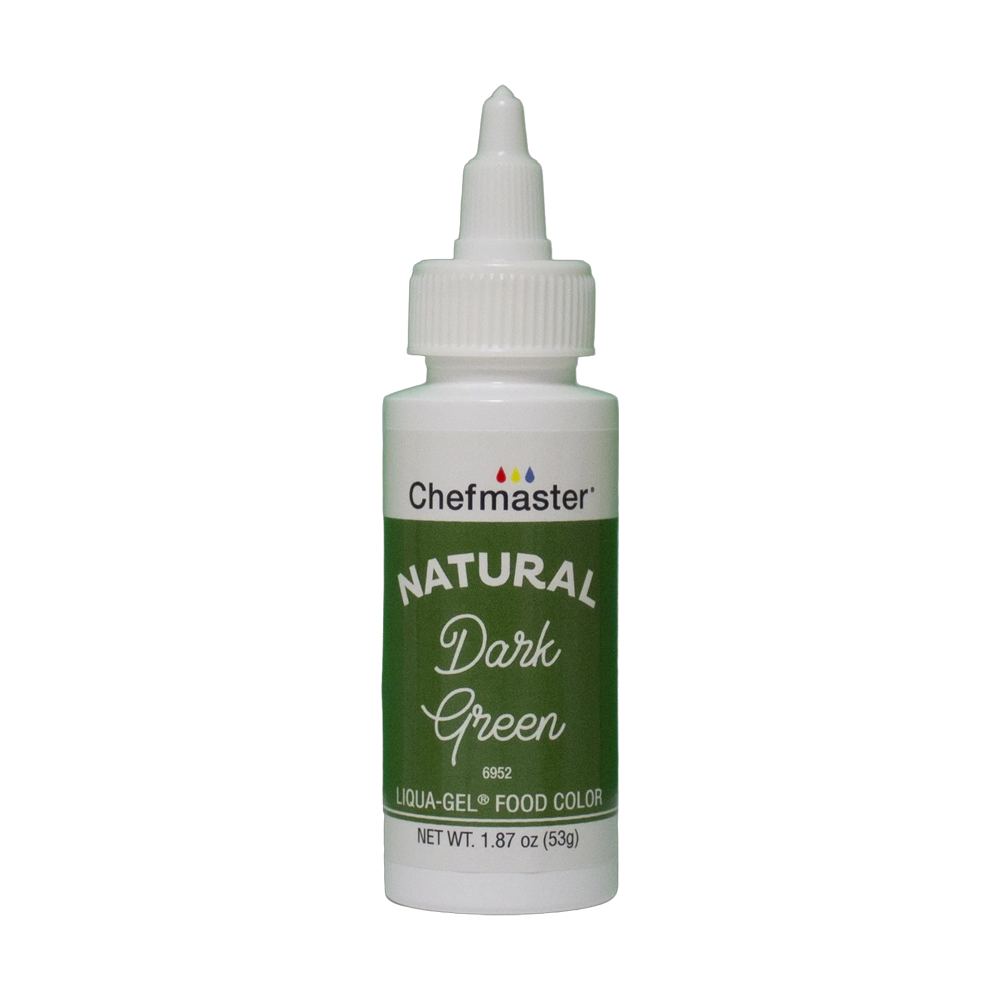 Chefmaster Natural Dark Green Liqua-Gel Food Color, 1.87 oz.