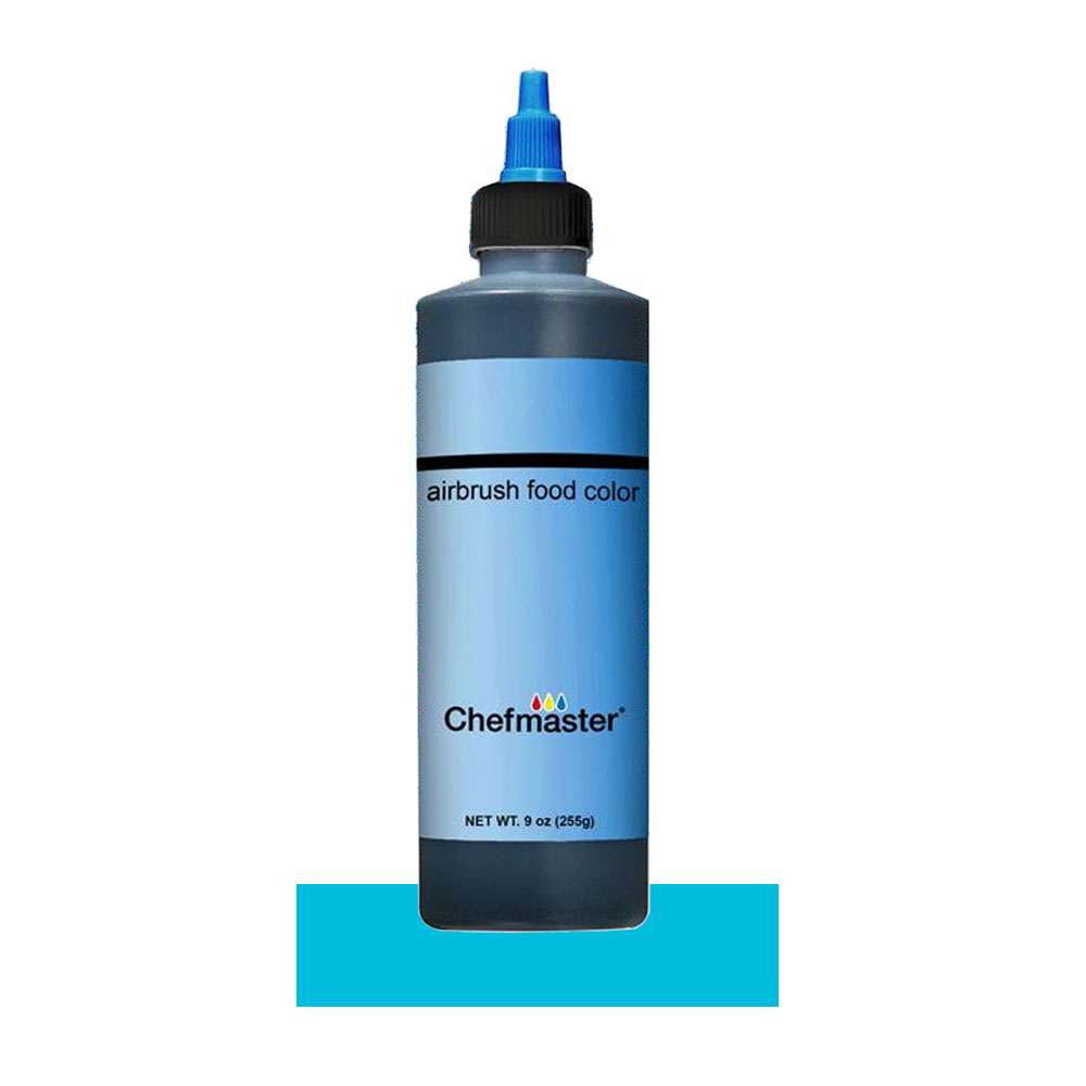 Chefmaster Neon Brite Blue Airbrush Food Color, 9 oz.