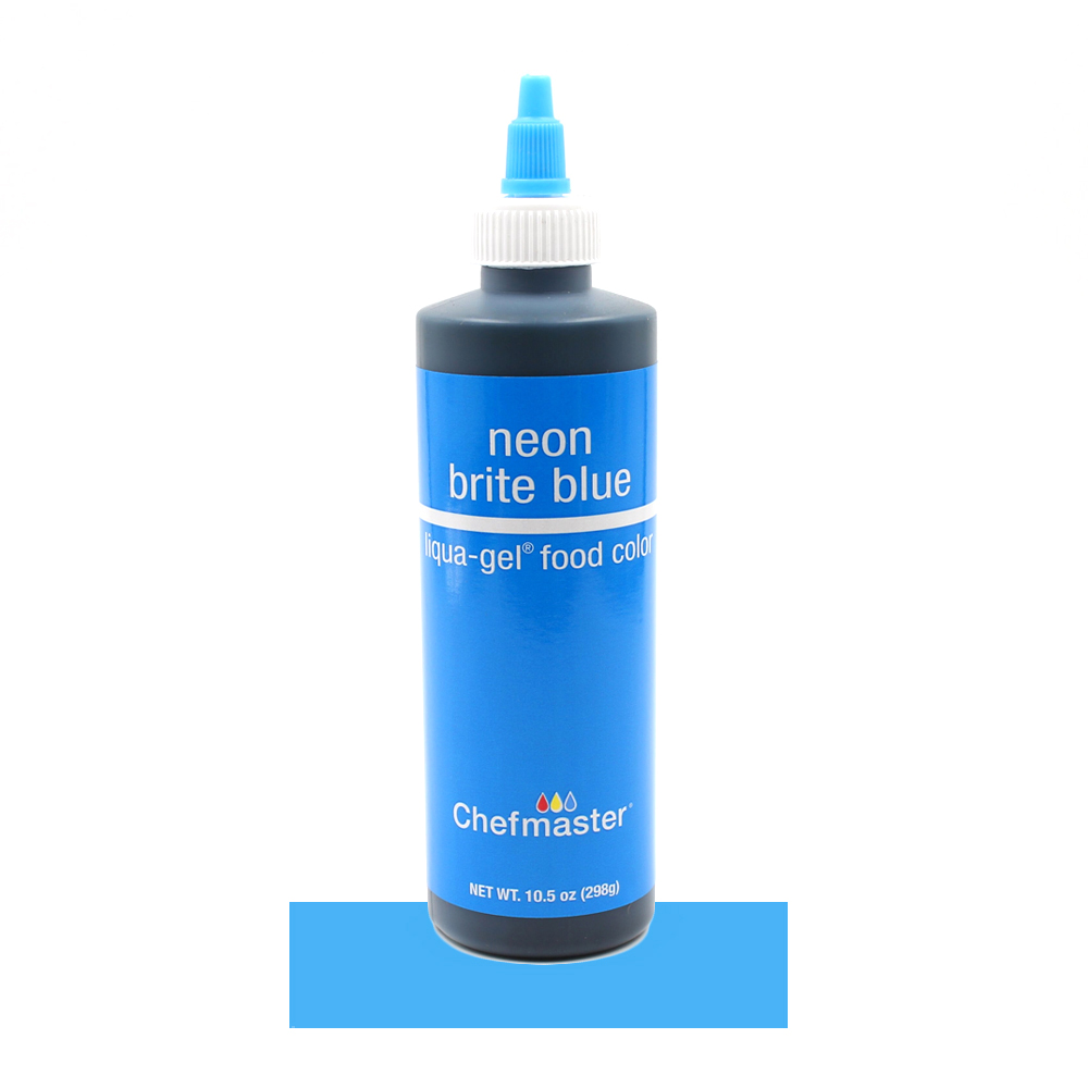 Chefmaster Neon Brite Blue Liqua-Gel Food Color, 10.5 Oz.