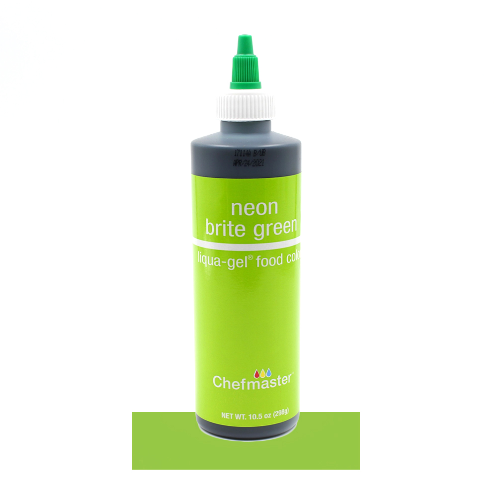 Chefmaster Neon Brite Green Liqua-Gel Food Color, 10.5 Oz.