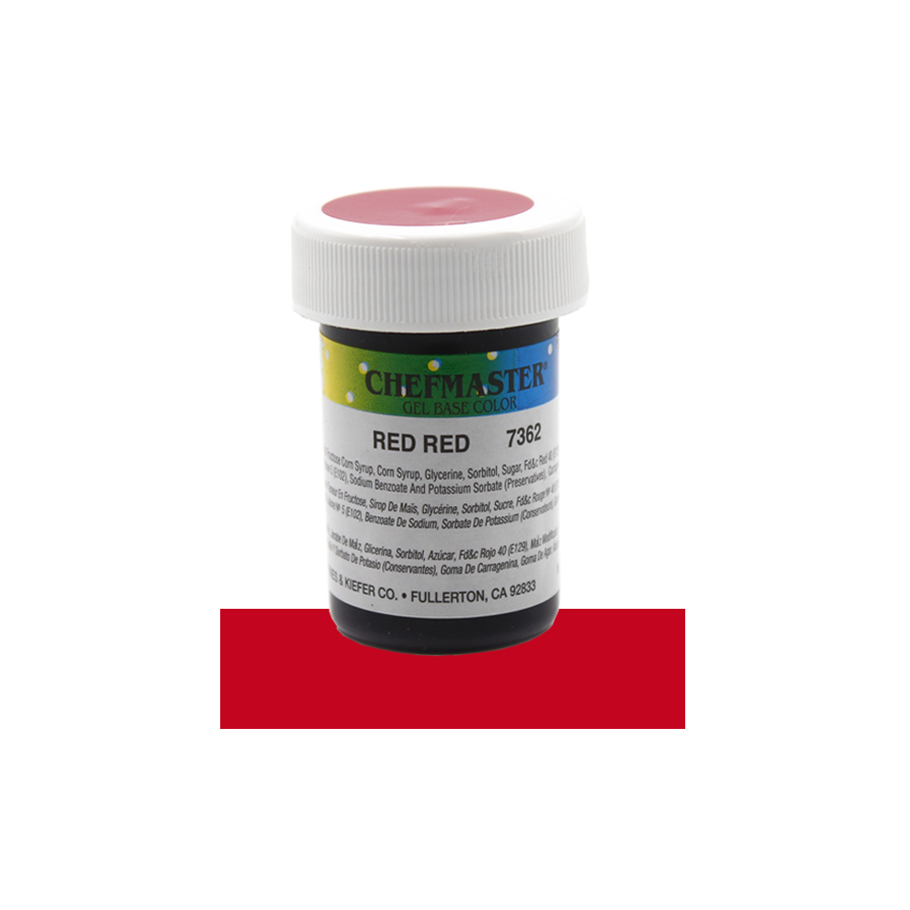 Chefmaster Red Red Concentrated Gel Food Color, 1 Oz.