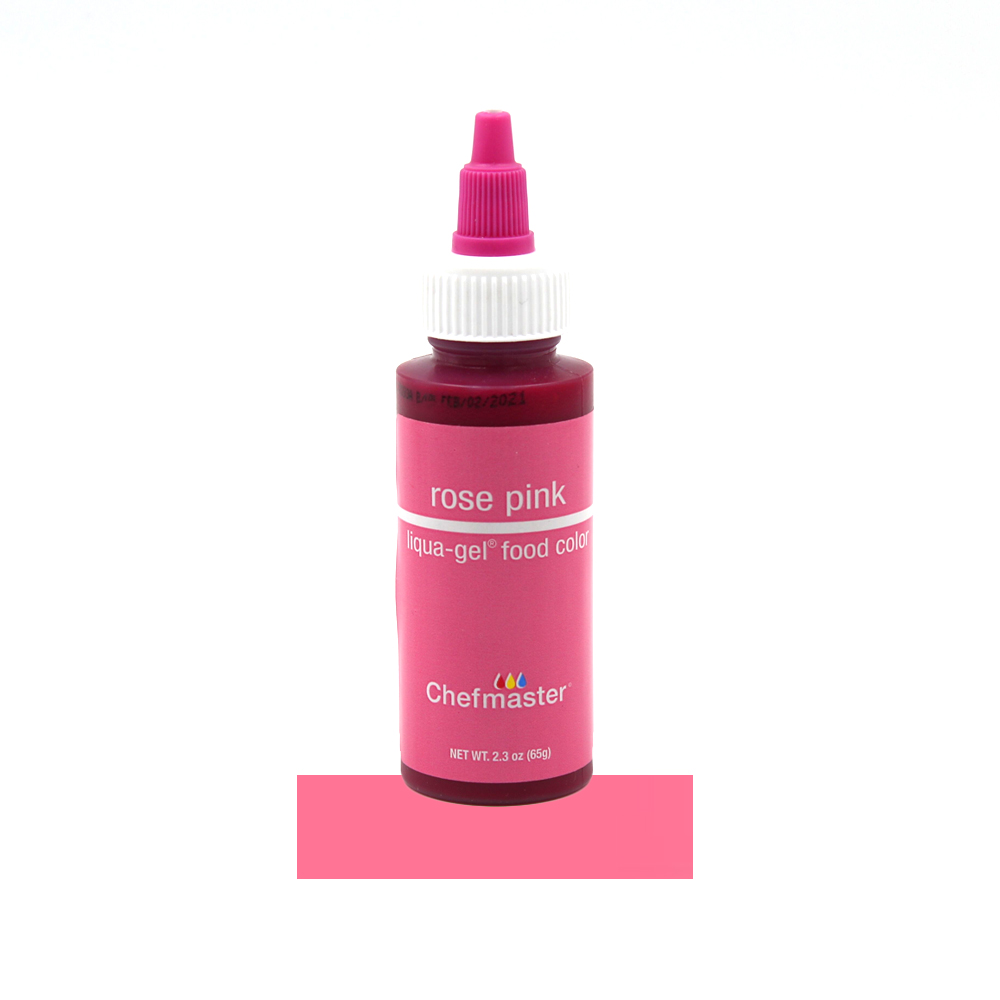 Chefmaster Rose Pink Liqua-Gel Food Color, 2.3 oz.