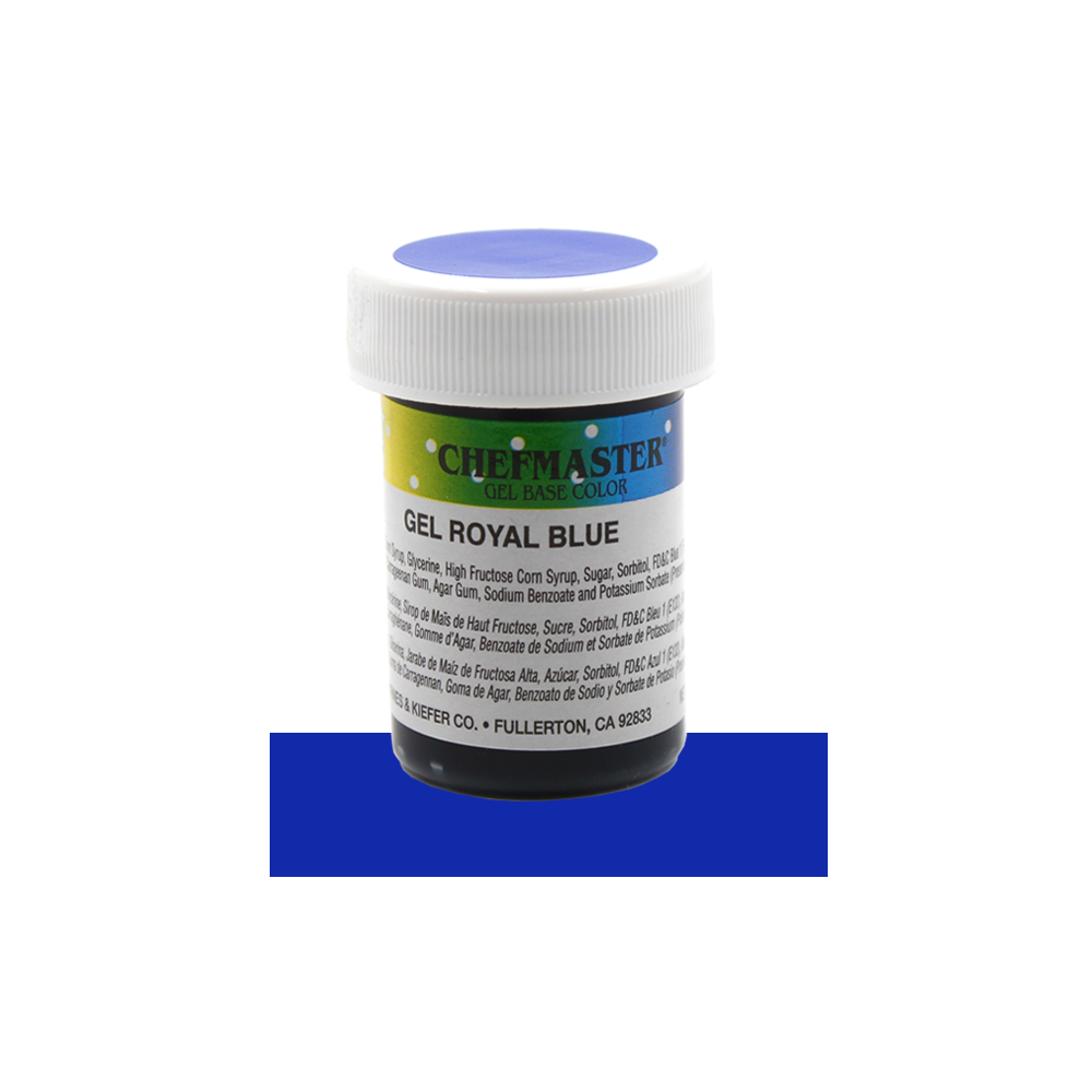 Chefmaster Royal Blue Concentrated Gel Food Color, 1 Oz.