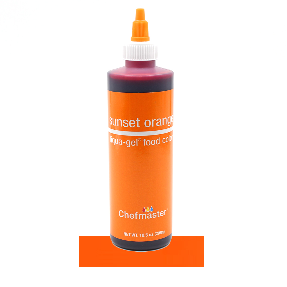 Chefmaster Sunset Orange Liqua-Gel Food Color, 10.5 Oz.