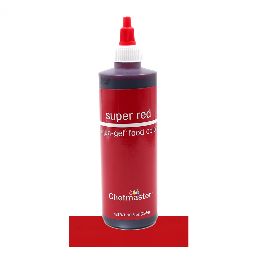 Chefmaster Super Red Liqua-Gel Food Color, 10.5 Oz.