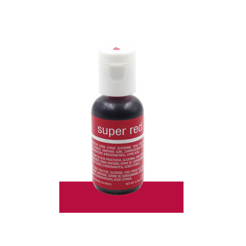 Chefmaster Super Red Liqua-Gel Food Color, .70 oz