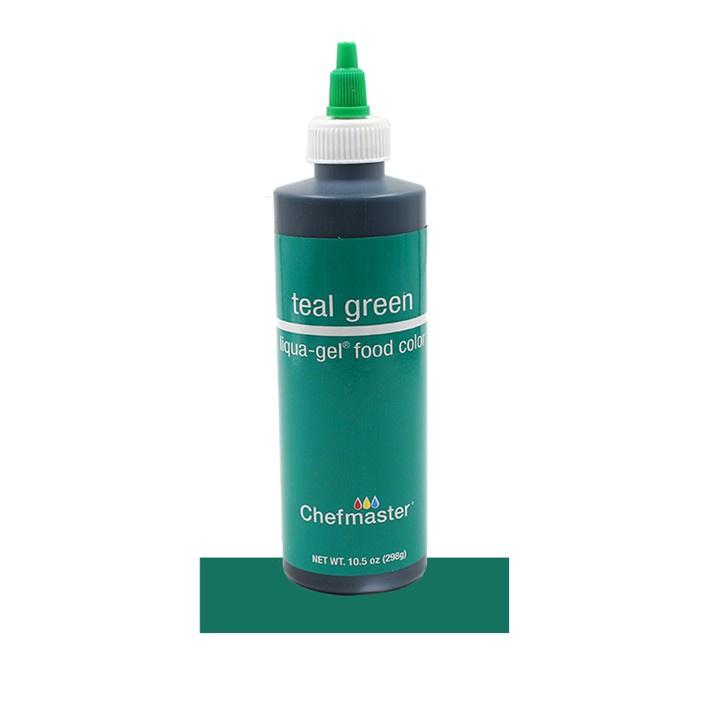 Chefmaster Teal Green Liqua-Gel Food Color, 10.5 Oz.