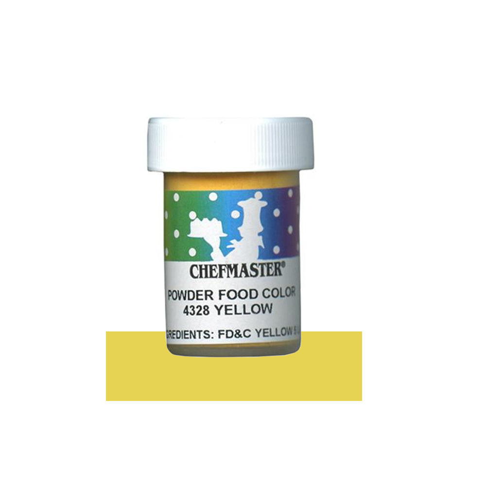 Chefmaster Yellow Powder Food Color, 3 gr. 