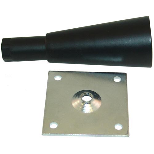 CHG (Component Hardware Group) OEM # AE63-2003 / AE63-2003-C, 6" Black Adjustable Plate Mount Leg