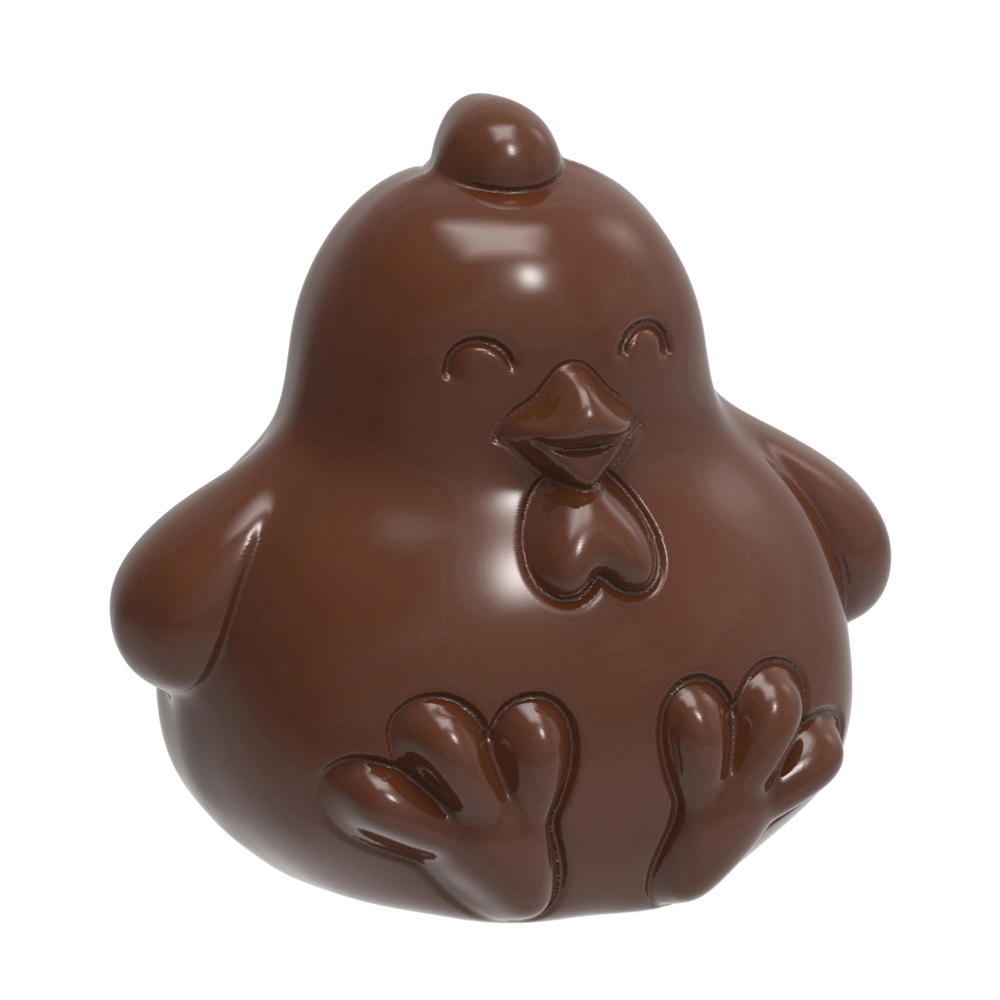 Chocolate World Chicken Polycarbonate Chocolate Mold, 8 Cavities