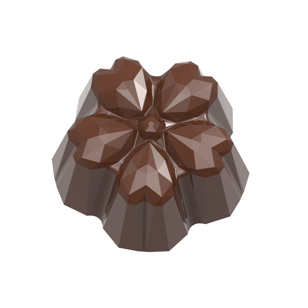 Chocolate World Clear Polycarbonate Chocolate Mold, Sakura Origami, 21 Cavities