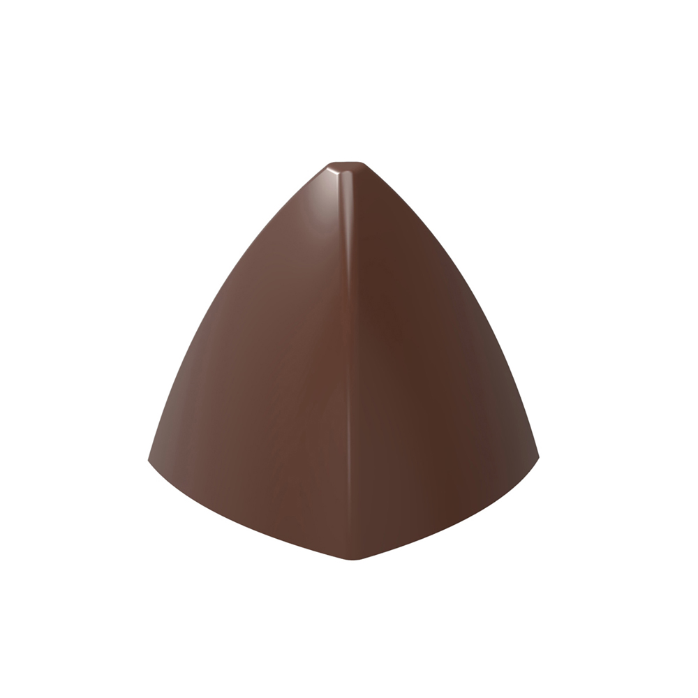 Chocolate World Clear Polycarbonate Chocolate Mold, Pyramid, 21 Cavities