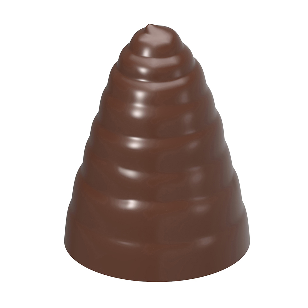 Chocolate World Clear Polycarbonate Chocolate Mold, Tree/ Cone