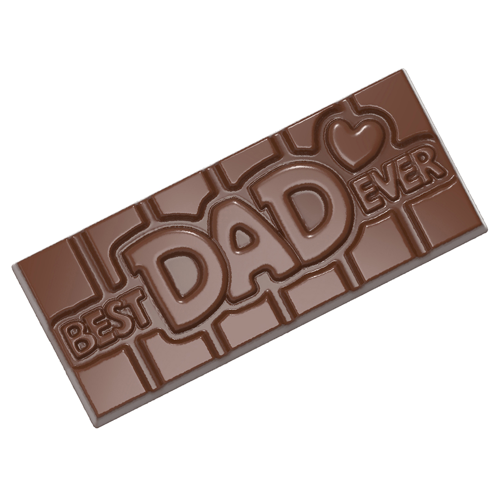 Chocolate World Clear Polycarbonate Chocolate Mold, Best Dad Ever