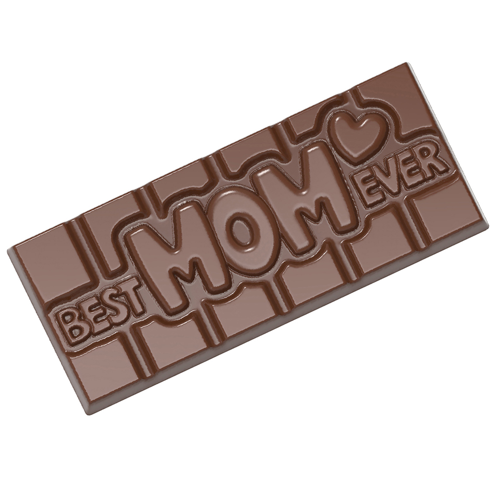Chocolate World Clear Polycarbonate Chocolate Mold, Best Mom Ever