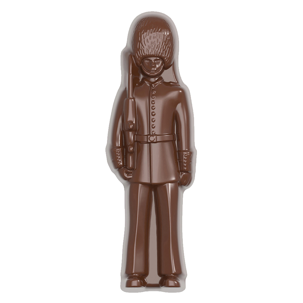 Chocolate World Clear Polycarbonate Chocolate Mold, London Soldier