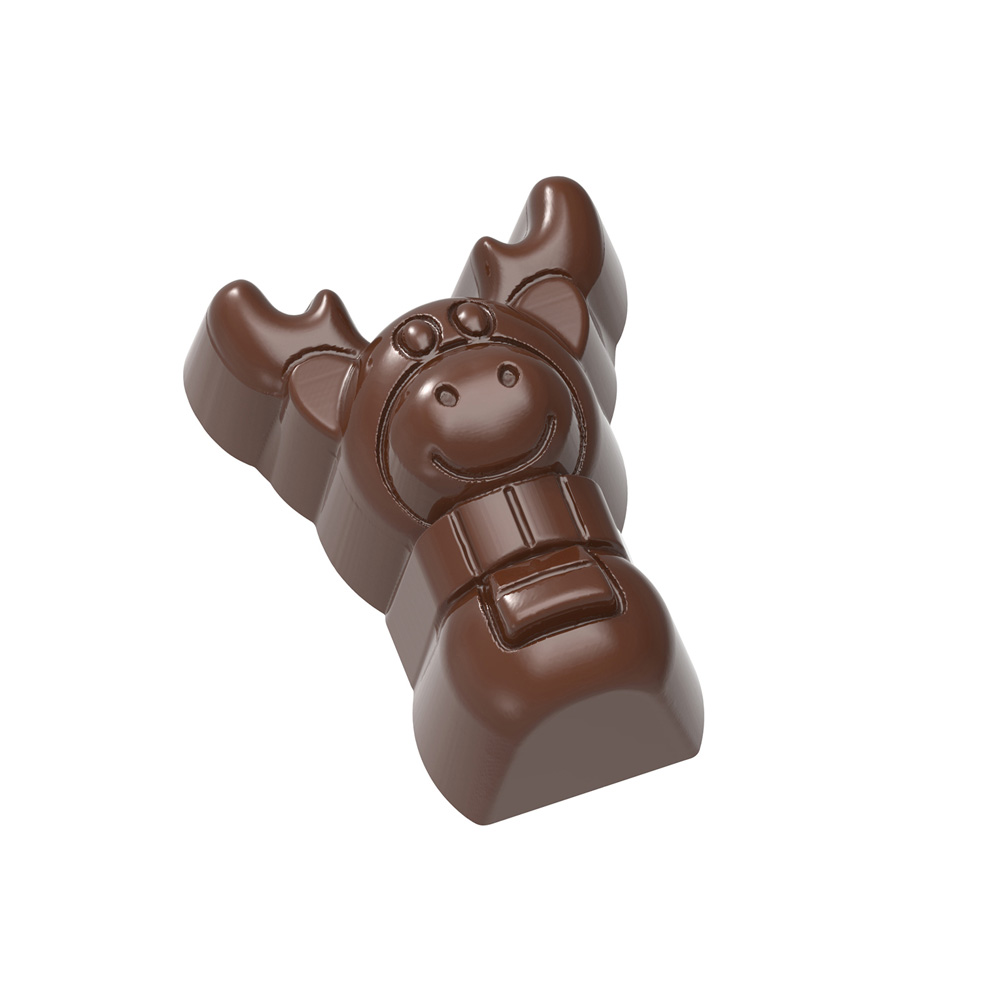 Chocolate World Clear Polycarbonate Chocolate Mold, Moose
