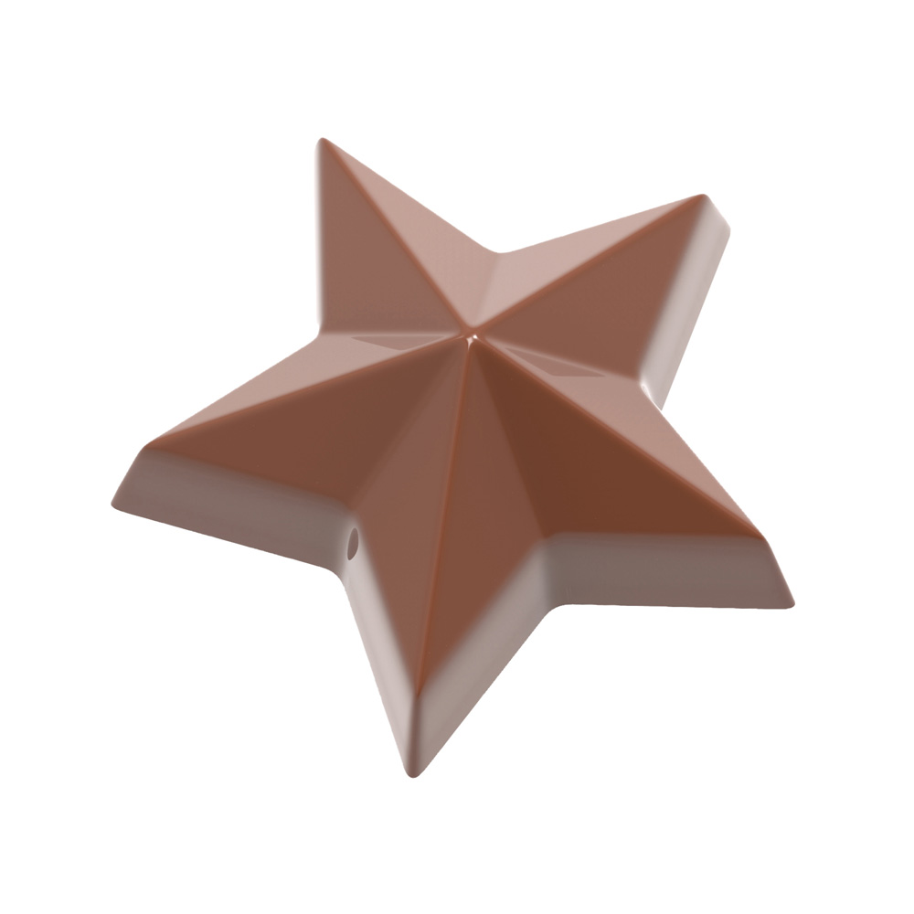 Chocolate World Clear Polycarbonate Chocolate Mold, Star