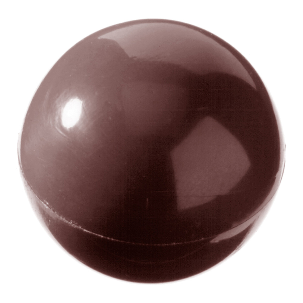 Chocolate World Clear Polycarbonate Chocolate Mold, 30mm Hemisphere, 40 Cavities