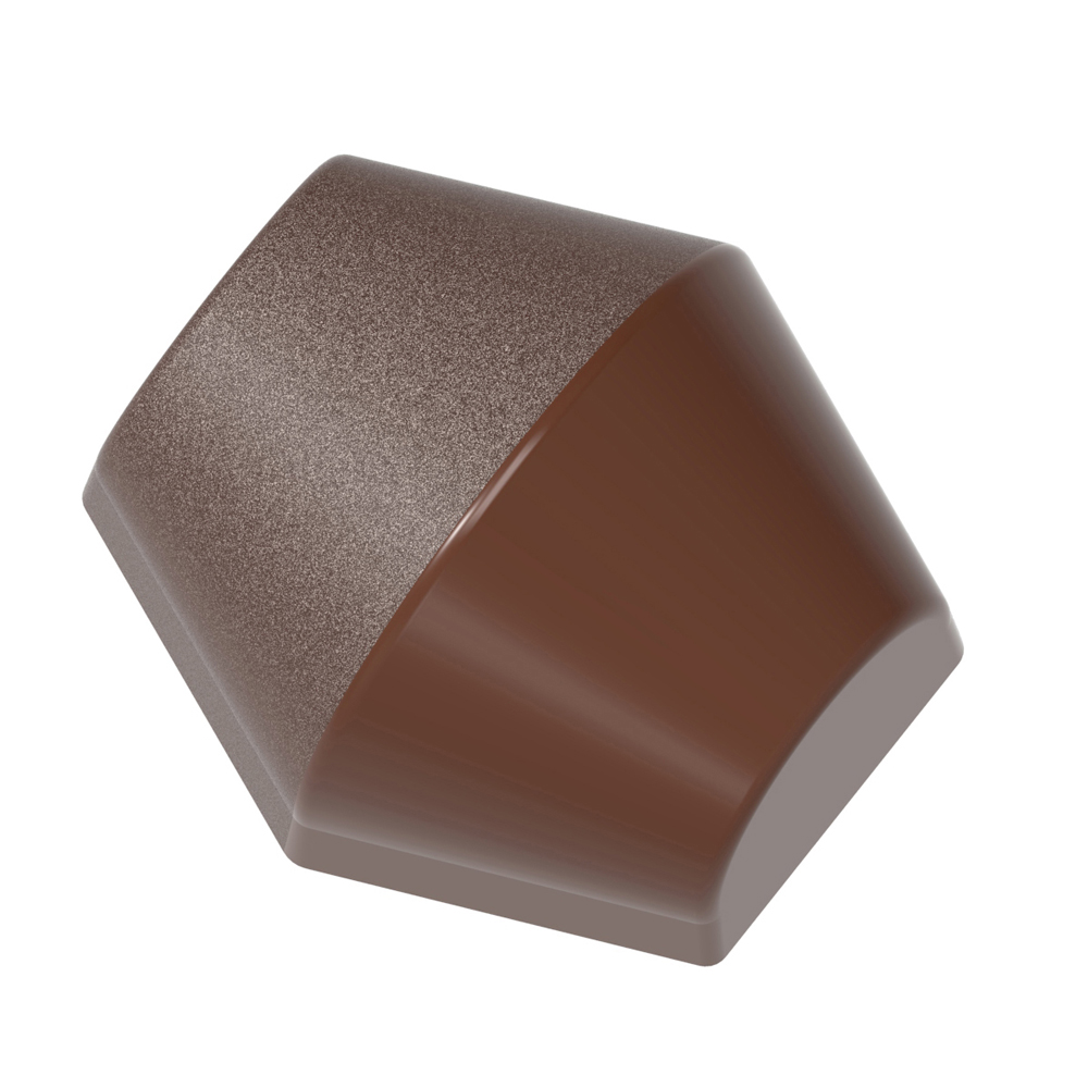 Chocolate World Horizontal Cone Polycarbonate Chocolate Mold, 21 Cavities