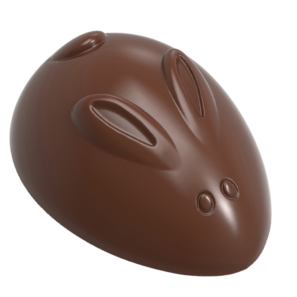 Chocolate World Polycarbonate Chocolate Mold, Abstract Rabbit, 21 Cavities