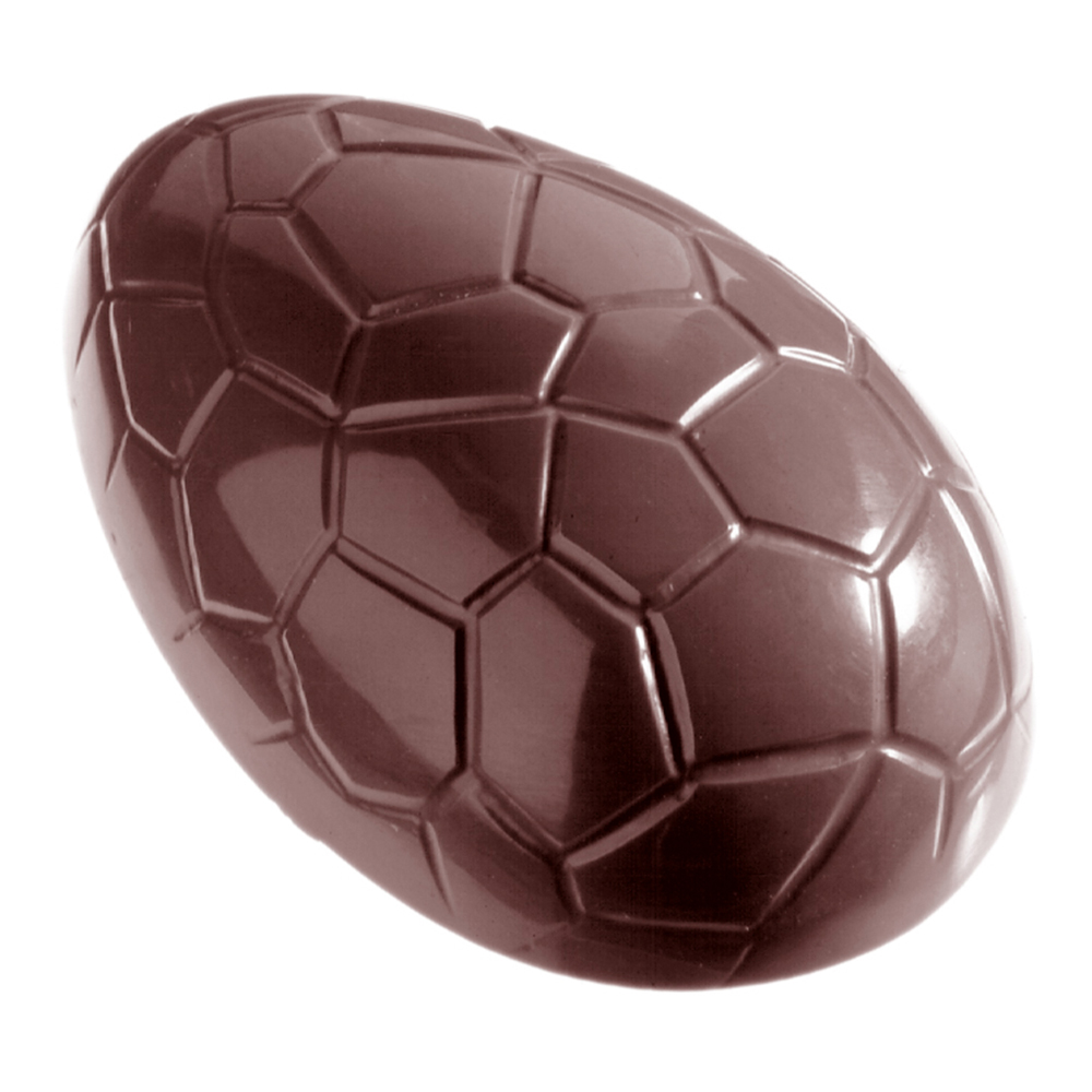 Chocolate World Polycarbonate Chocolate Mold, Croc Egg, 50 gr., 8 Cavities