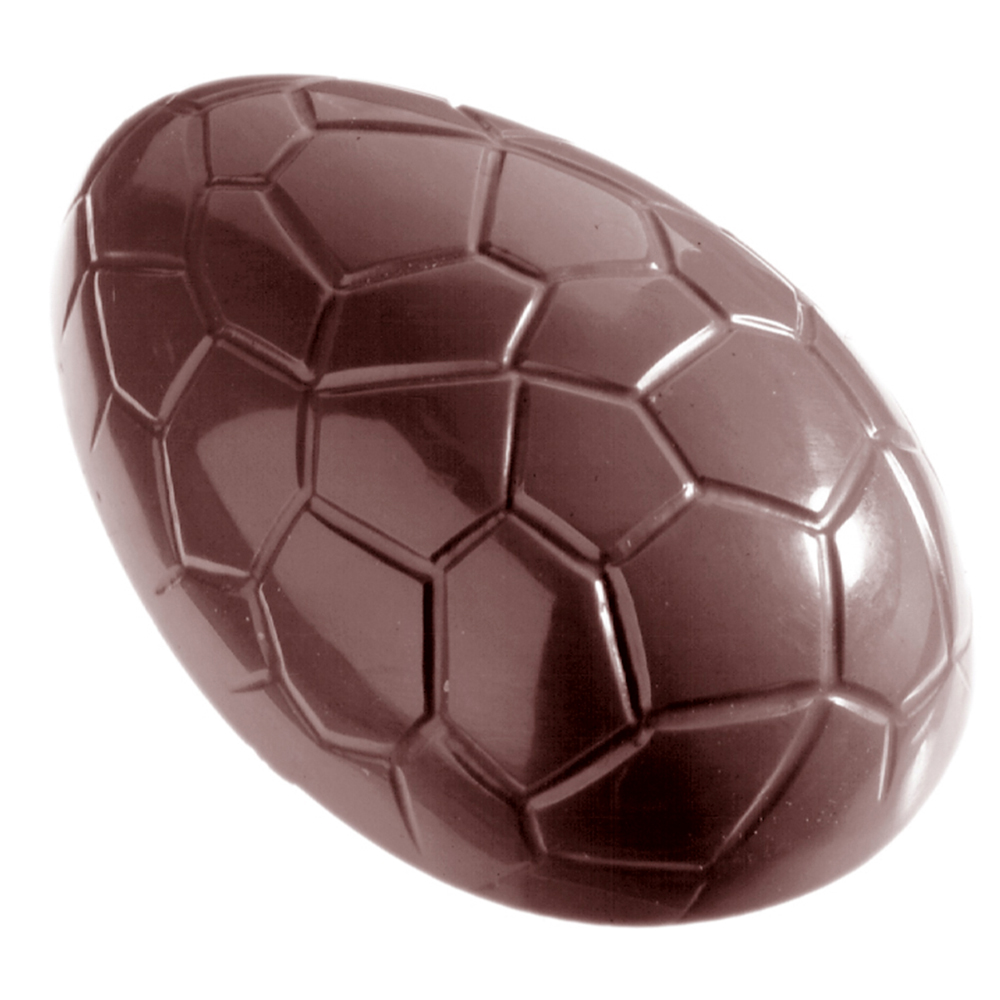 Chocolate World Polycarbonate Chocolate Mold, Croc Egg, gr., 6 Cavities