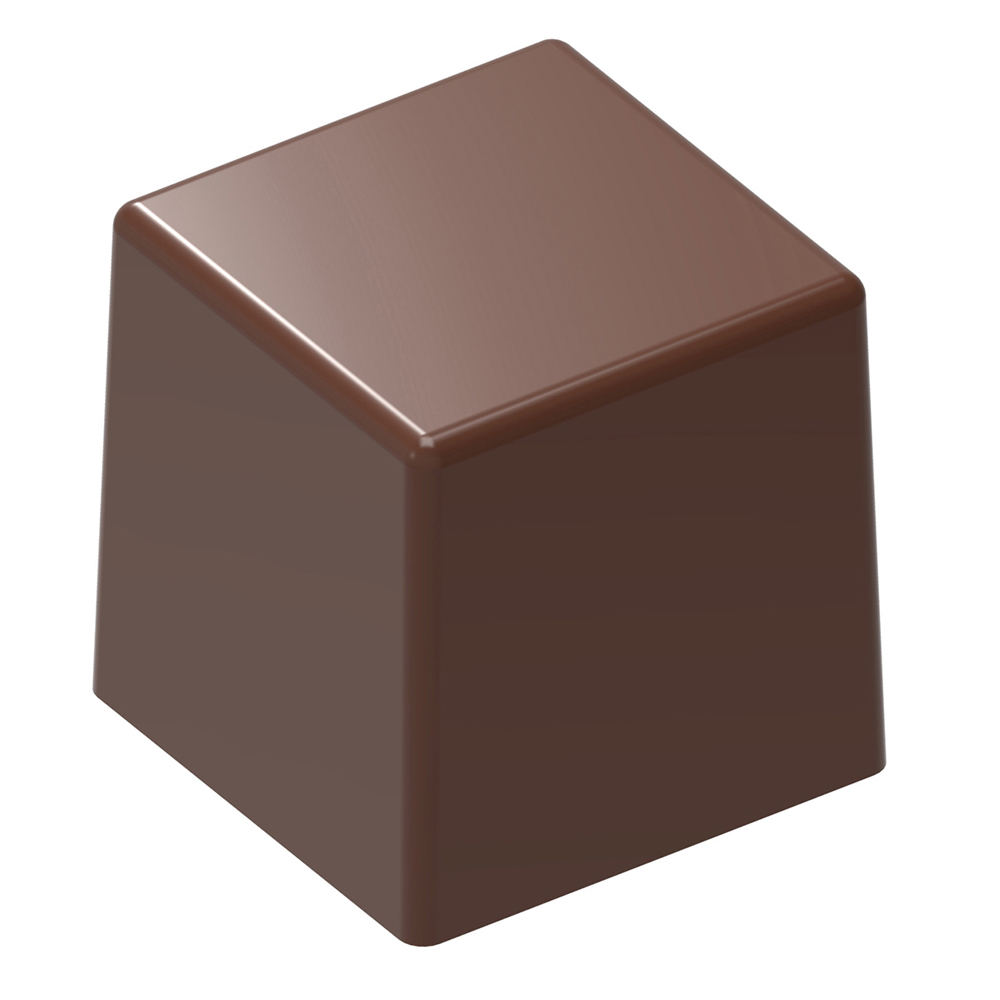 Chocolate World Polycarbonate Chocolate Mold, Cube, 21 Cavities