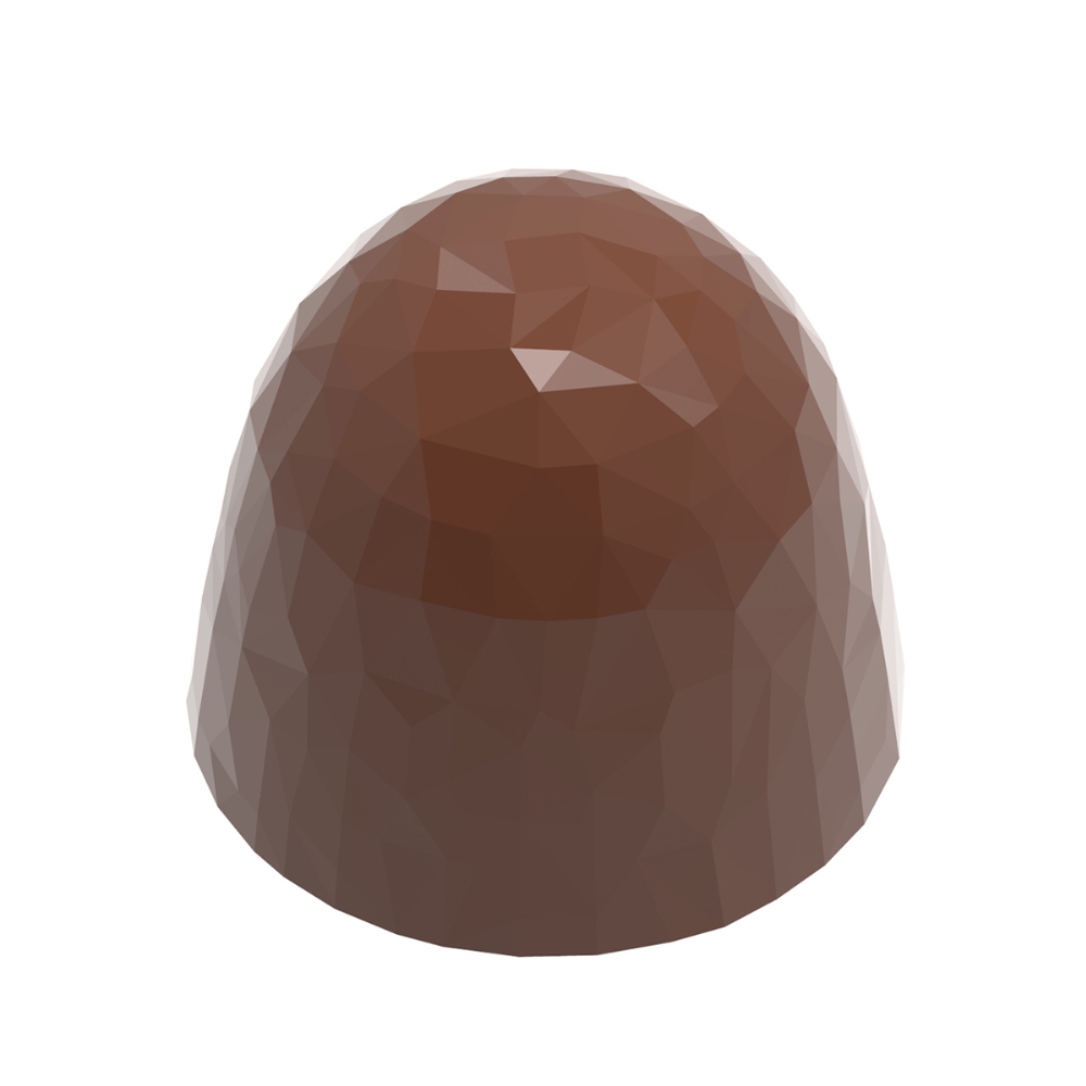 Chocolate World Polycarbonate Chocolate Mold, Diamond Truffle, 21 Cavities