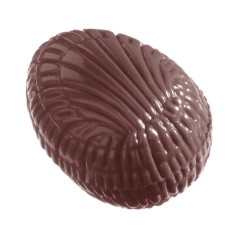 Chocolate World Polycarbonate Chocolate Mold, Egg Shell, 3 gr., 32 Cavities