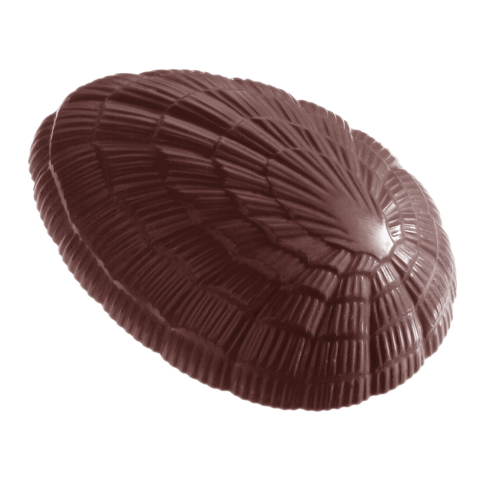Chocolate World Polycarbonate Chocolate Mold, Egg Shell, 221 gr., 3 Cavities