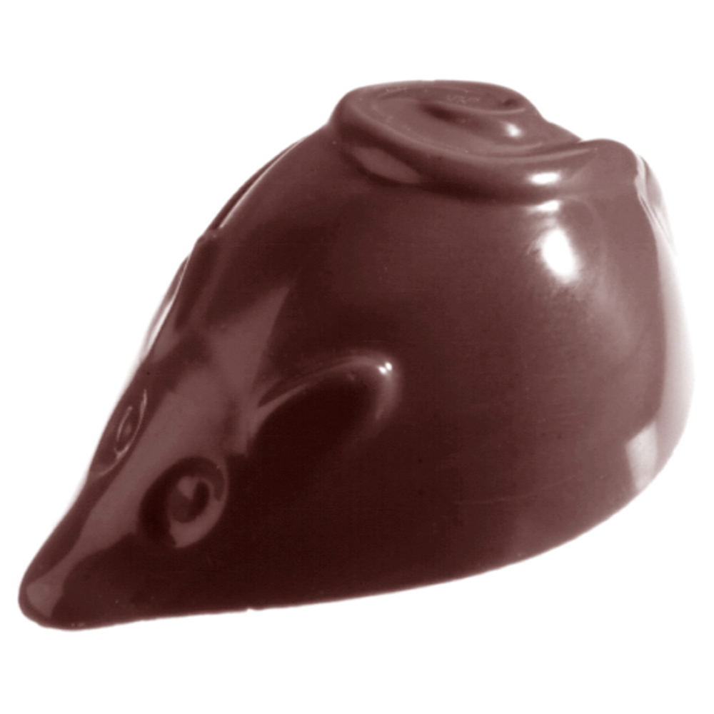 Chocolate World Polycarbonate Chocolate Mold, Mouse, 12 Cavities
