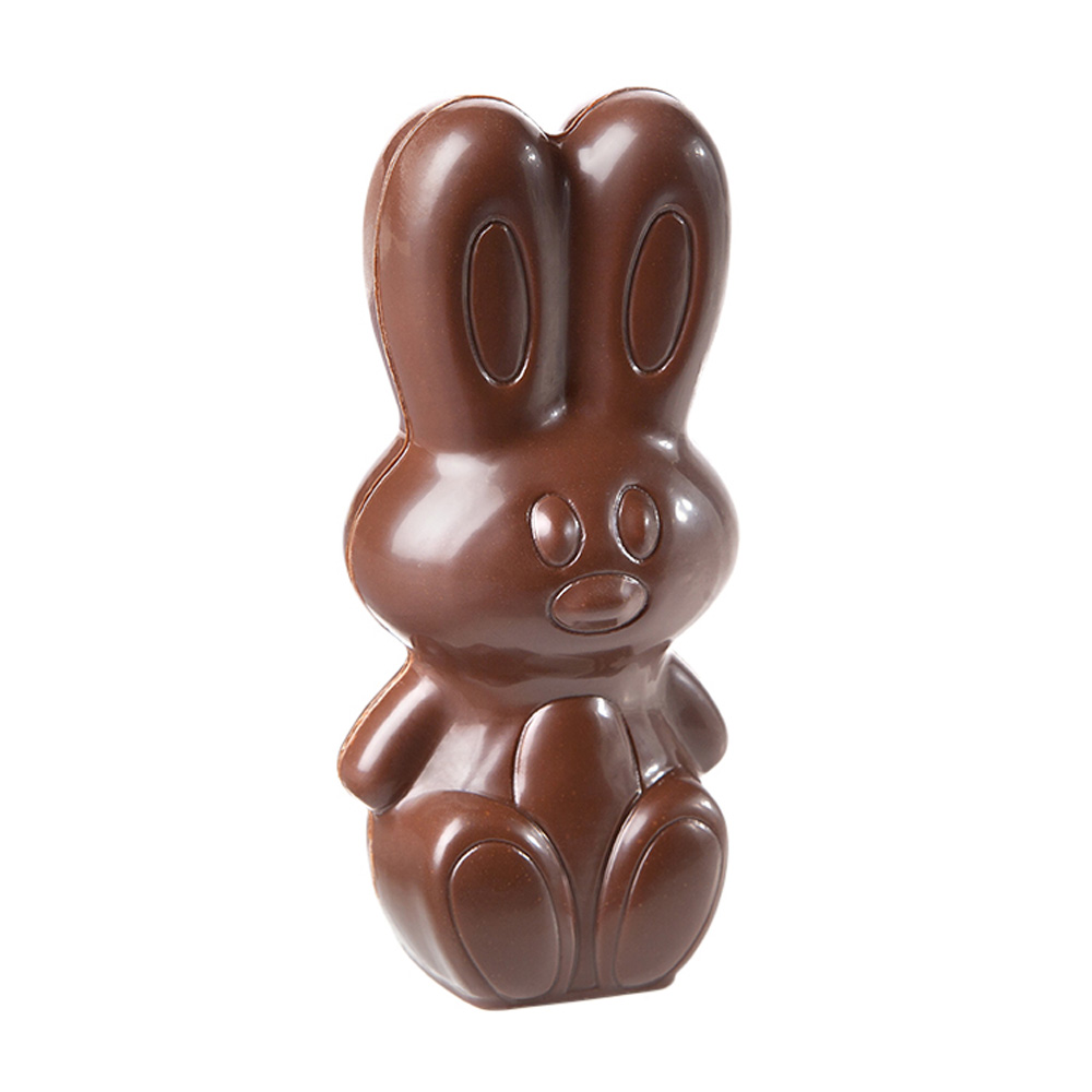 Chocolate World Polycarbonate Chocolate Mold, Rabbit, 4 Cavities