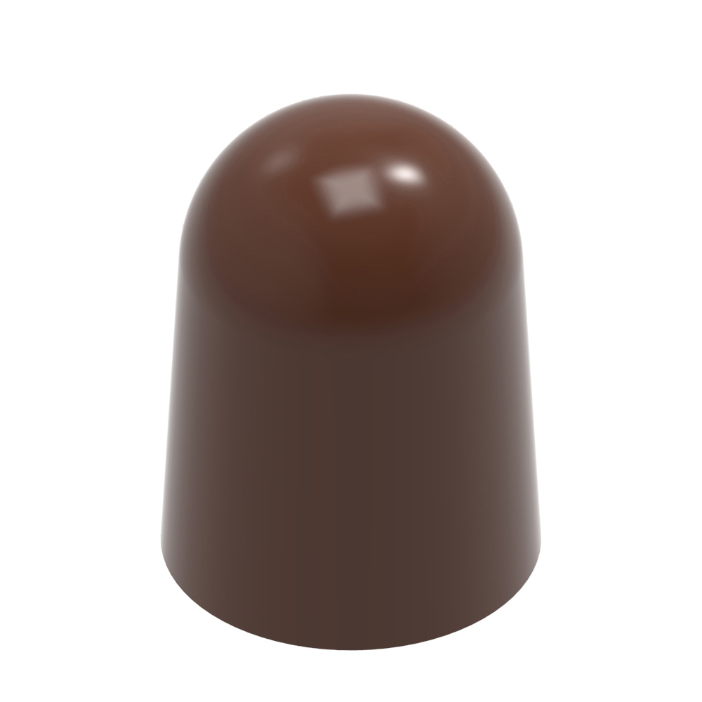 Chocolate World Polycarbonate Chocolate Mold, Tall Dome Bullet, 24 Cavities